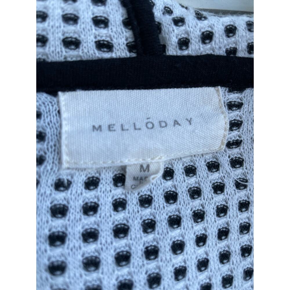Black and White MELLODAY hoodie Medium - Picture 3 of 6